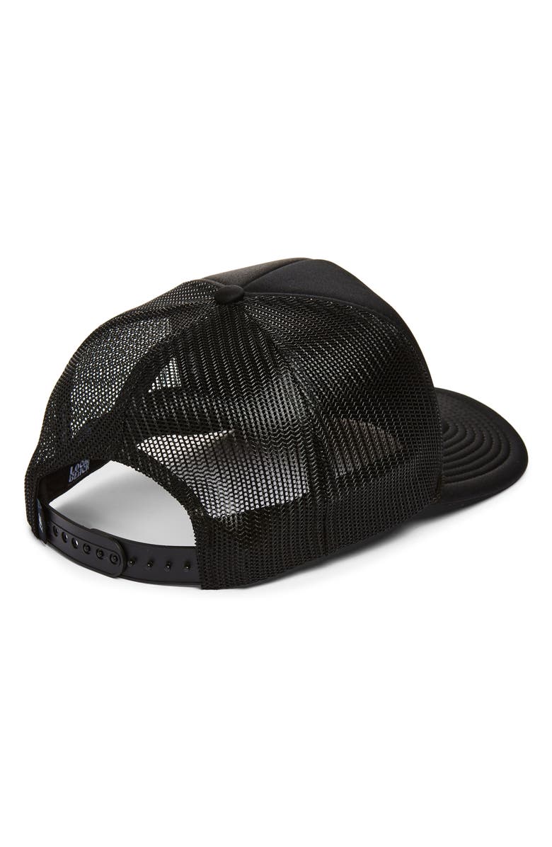 Local Beach No Bad Vibes Trucker Hat, Alternate, color, Black