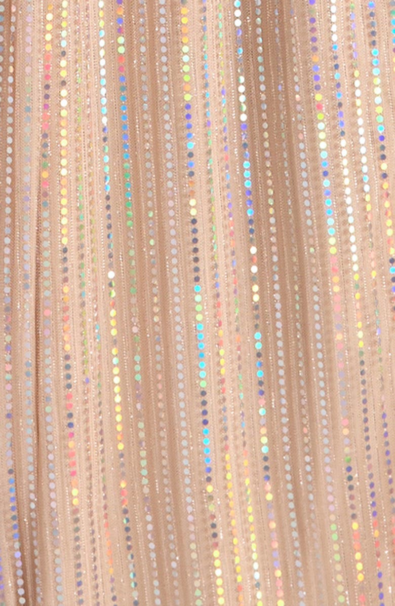 LOVE, NICKIE LEW Kids' Holographic Dot Party Jumpsuit, Alternate, color, 