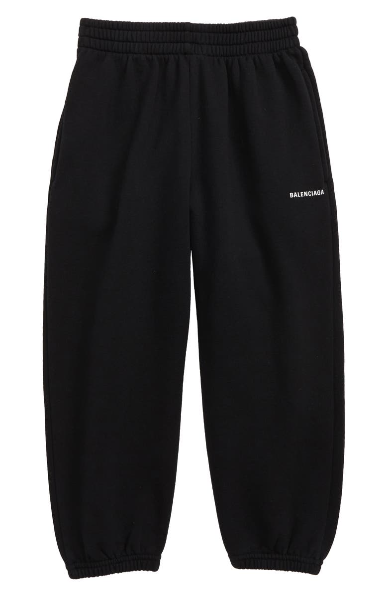 Balenciaga Kids' Logo Cotton Joggers, Main, color, 