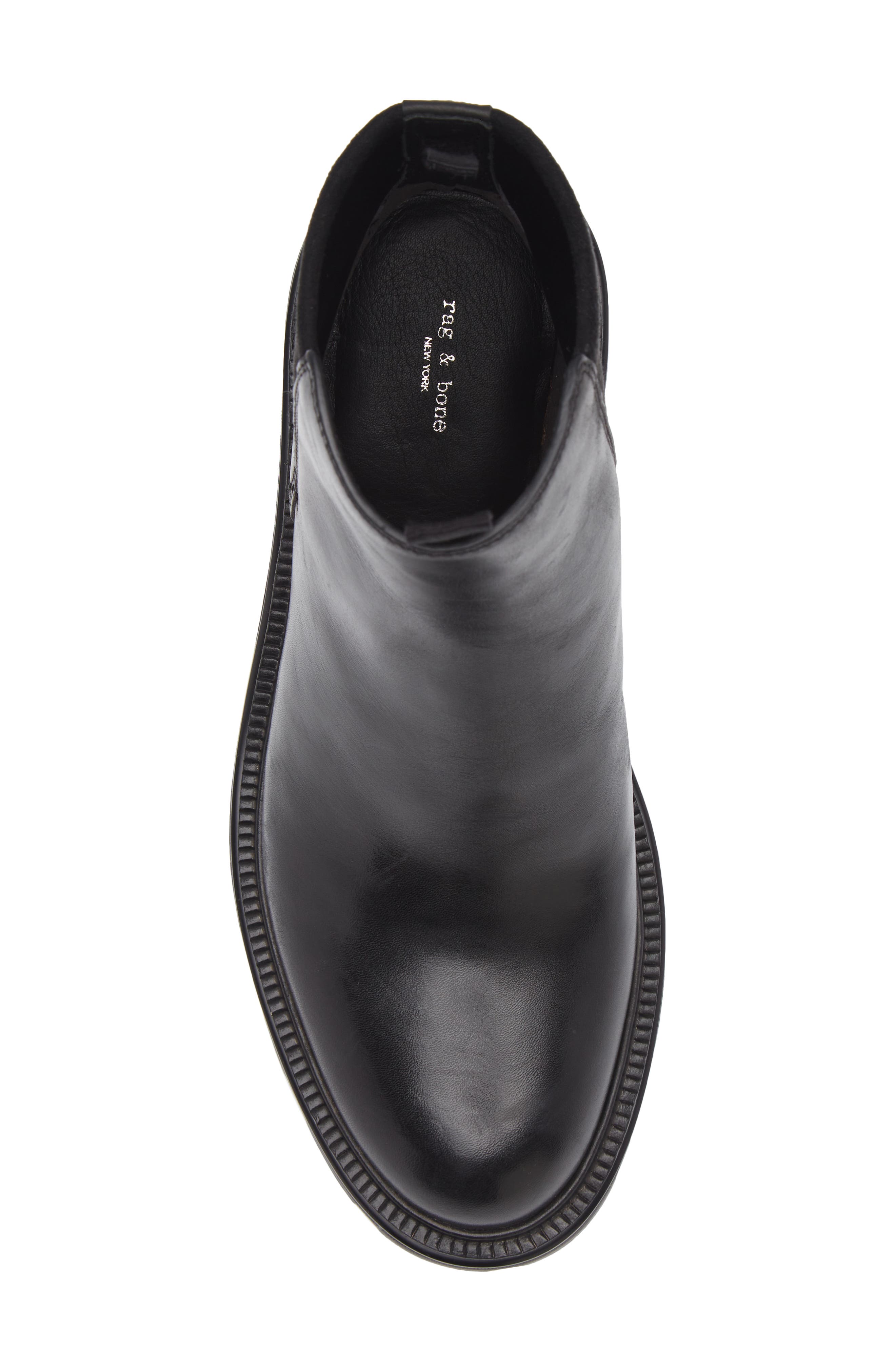 rag & bone Quinn Lug Sole Chelsea Boot, Alternate, color, Black