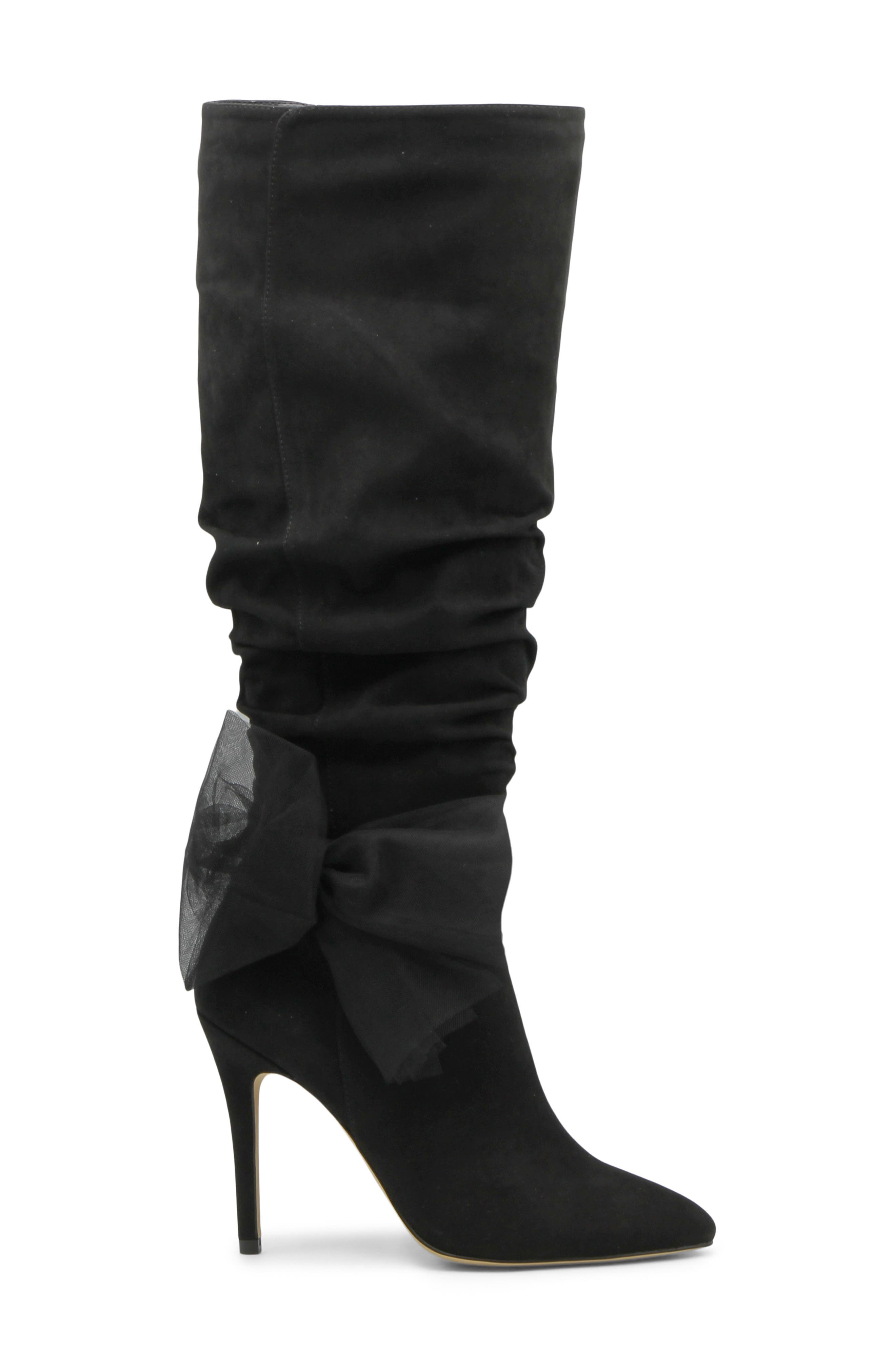 Charles by Charles David Pizzi Pointed Toe Knee High Boot, Alternate, color, Black-Ms