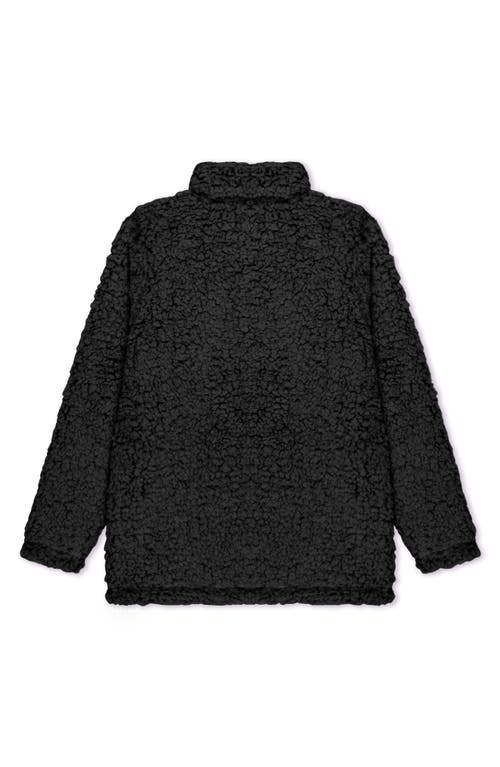 Dalix Womens Ghost Faux Quarter Zip Pullover In Black