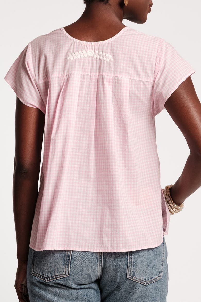 Camila Top Gingham, Alternate, color, Pink/Oyster