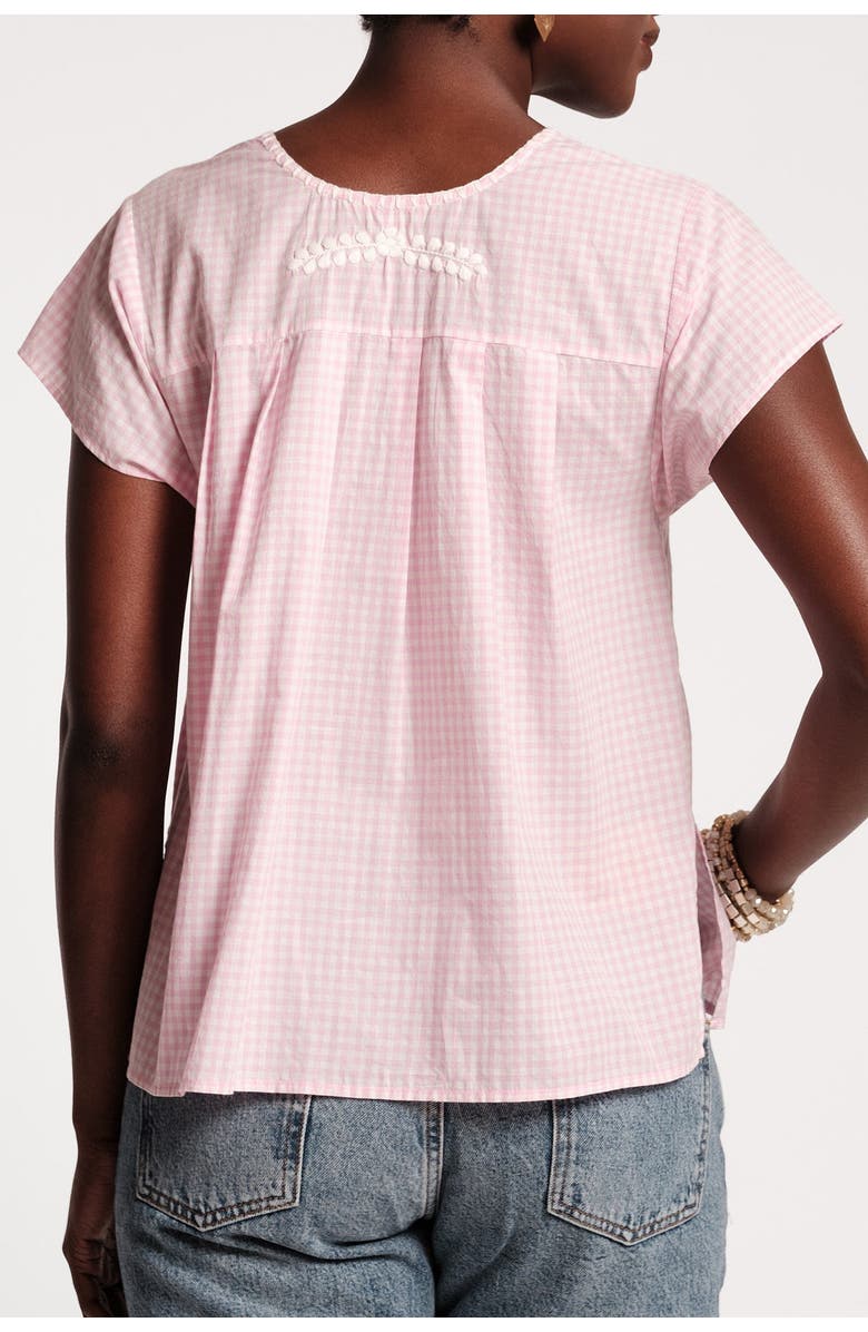 Frances Valentine Camila Top Gingham, Alternate, color, Pink/Oyster