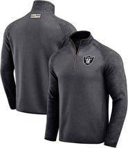 Darius Rucker Collection by Fanatics Men's Darius Rucker Collection by Fanatics Black Las Vegas Raiders Tonal Quarter-Zip Jacket