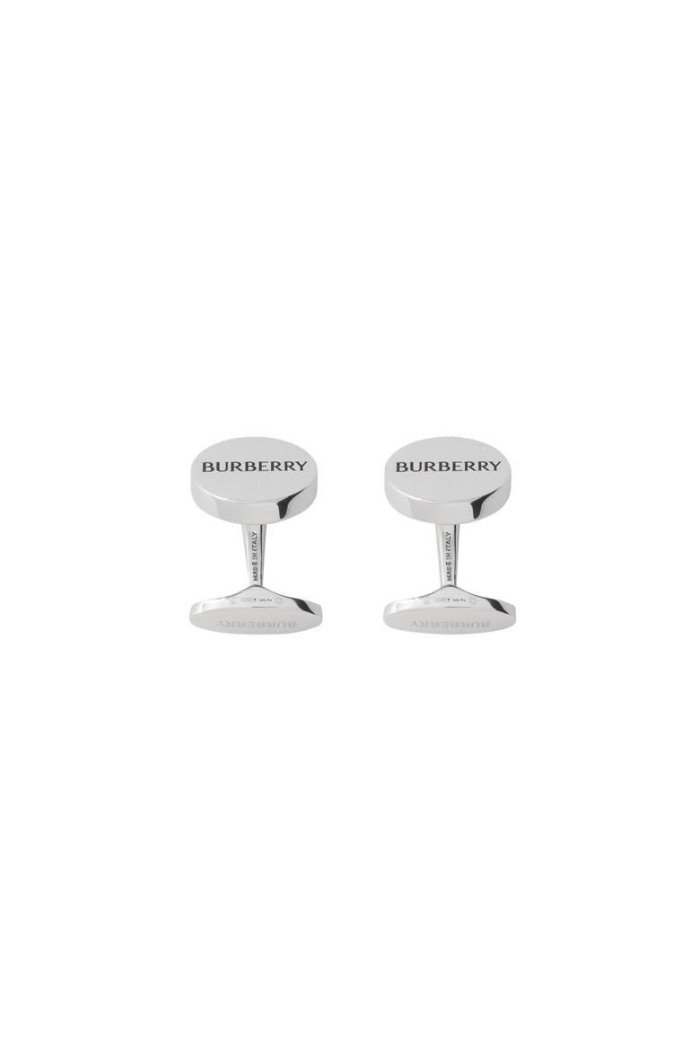 Logo Cufflinks, Main, color, Silver