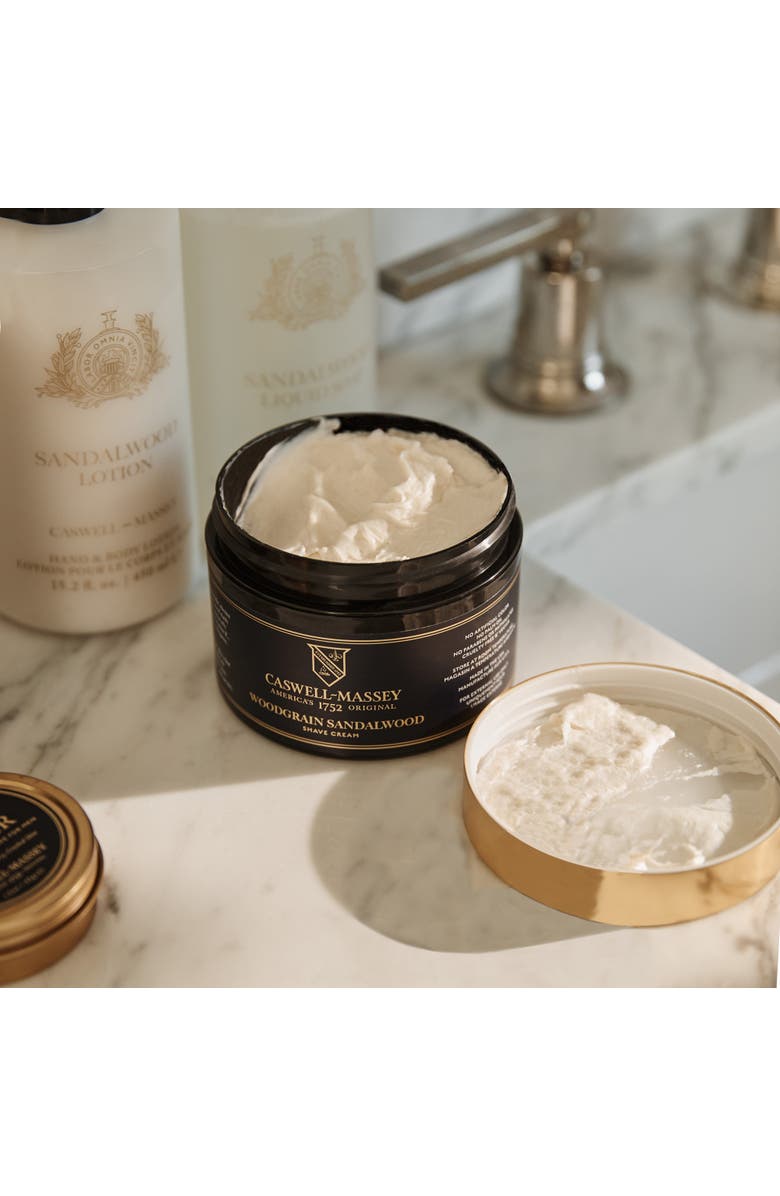 Caswell-Massey Woodgrain Sandalwood Shave Cream, Alternate, color, Regular