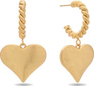 EYE CANDY LOS ANGELES Carmen Heart Drop Earrings