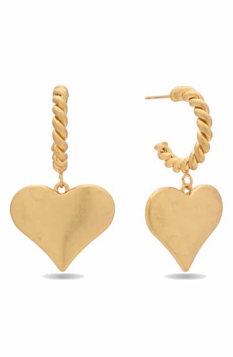 EYE CANDY LOS ANGELES Carmen Heart Drop Earrings