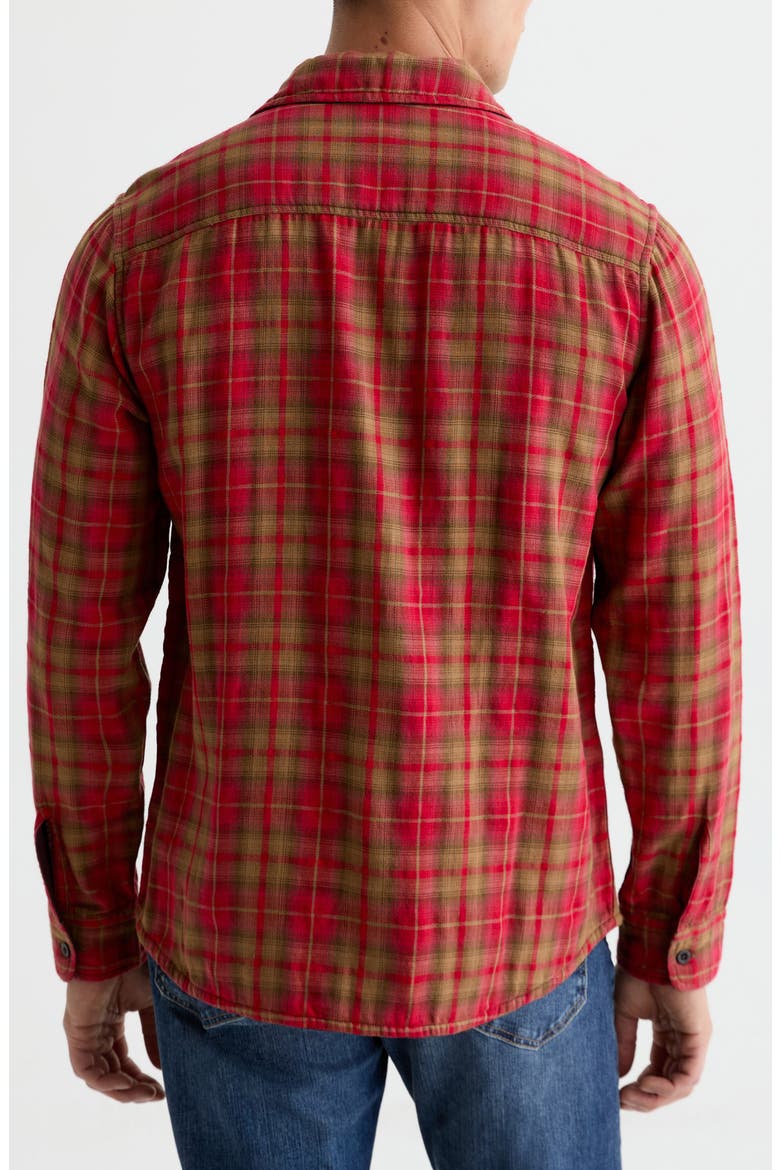 Matteo Reversible Plaid Shirt, Alternate, color, RED MULTI