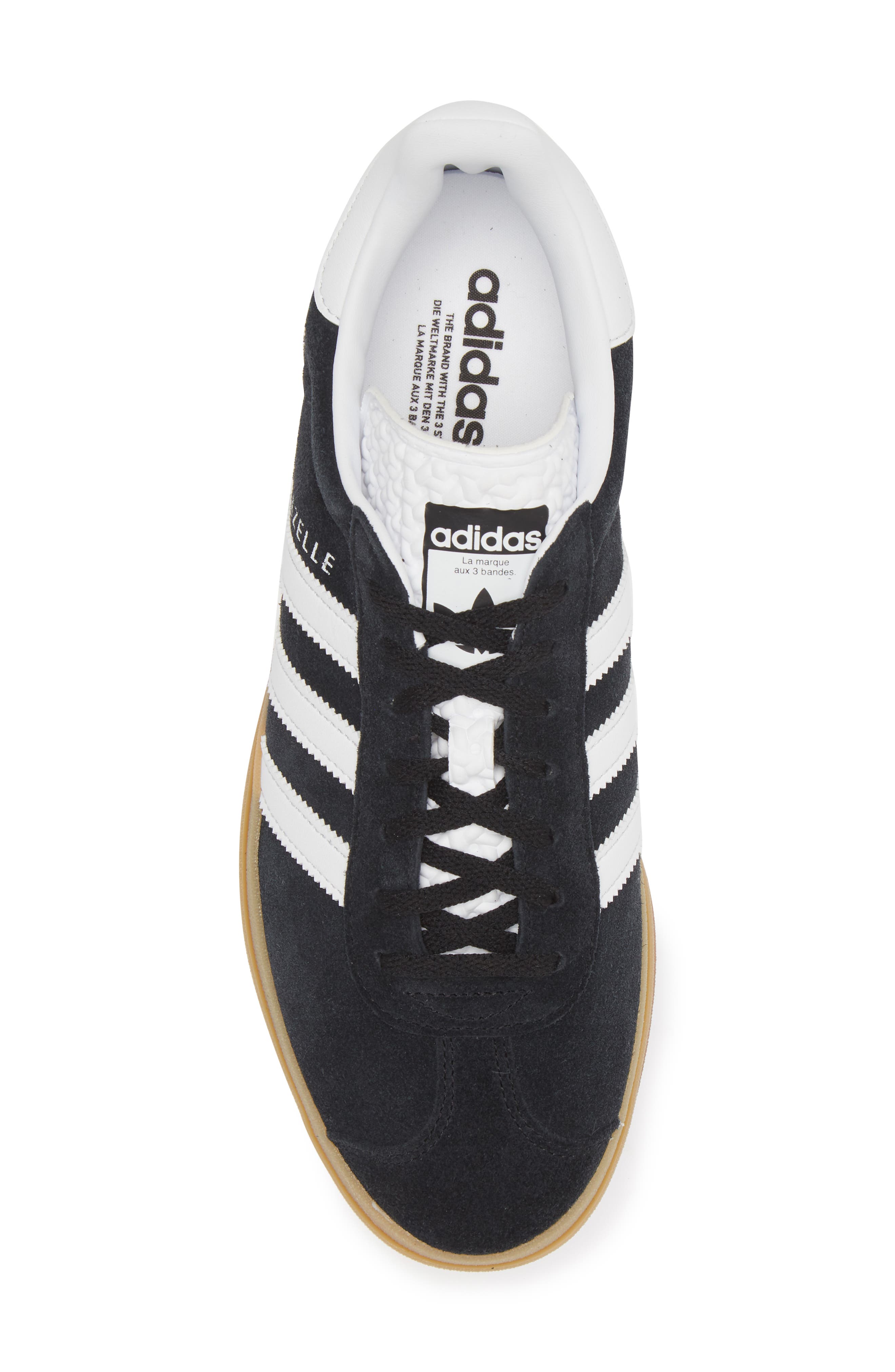 adidas Gazelle Bold Platform Sneaker, Alternate, color, Cblack/Ftw