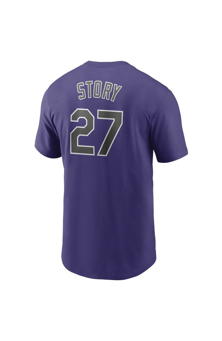 Nike Men's Nike  Purple Colorado Rockies Name & Number T-Shirt, Alternate, color, 