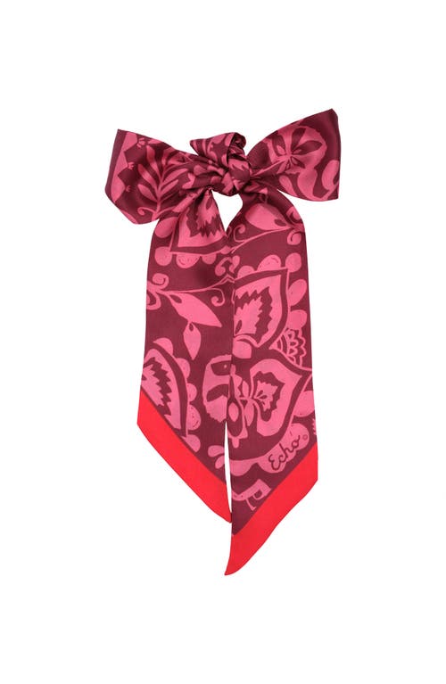 Echo Park Paisley Ribbon Scarf In Pink