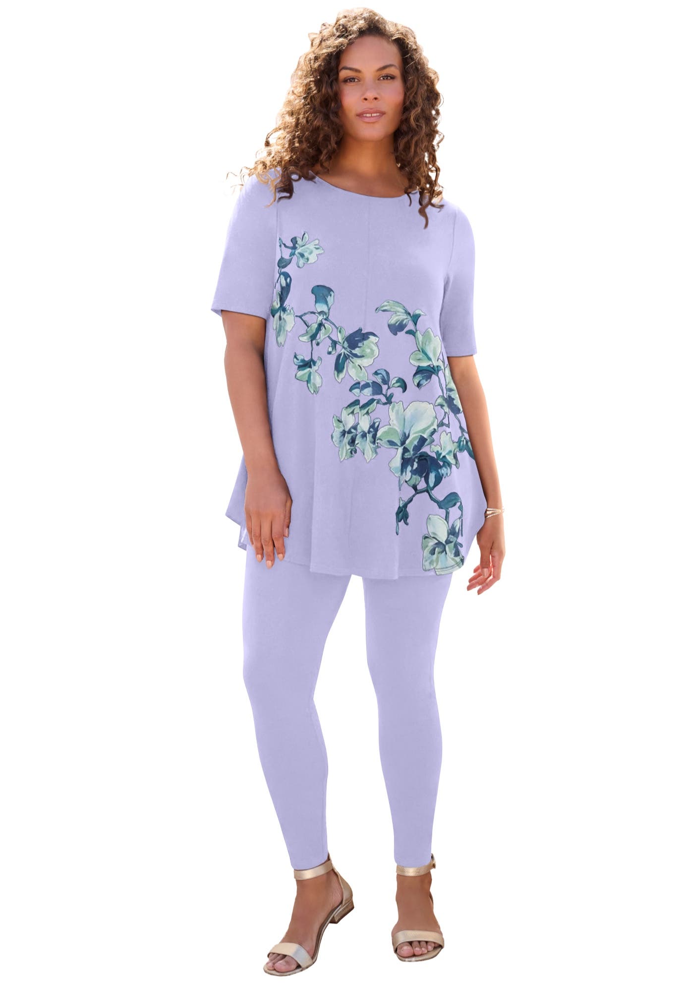 LAVENDER BIAS FLORAL
