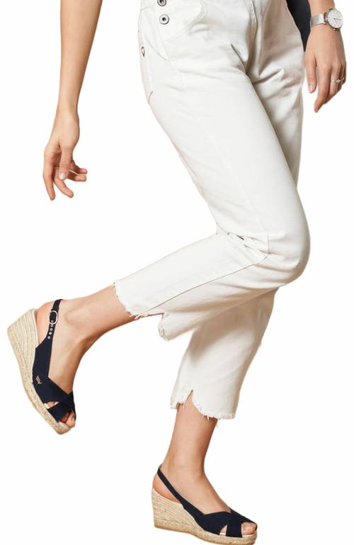 Viscata Llansa Limited Edition Canvas Espadrille Sandal Wedges In Blue