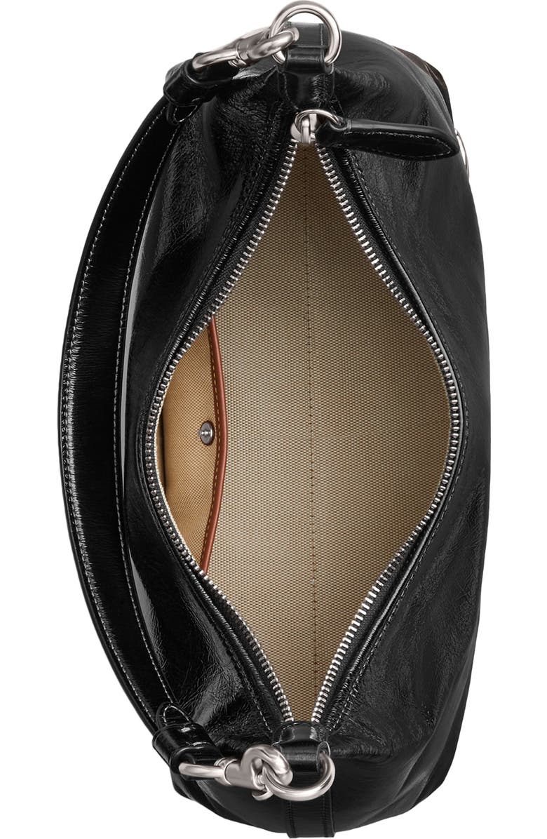COACH Juliet Glazed Leather Shoulder Bag, Alternate, color,