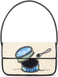 STAUD Tommy Beaded Shoulder Bag