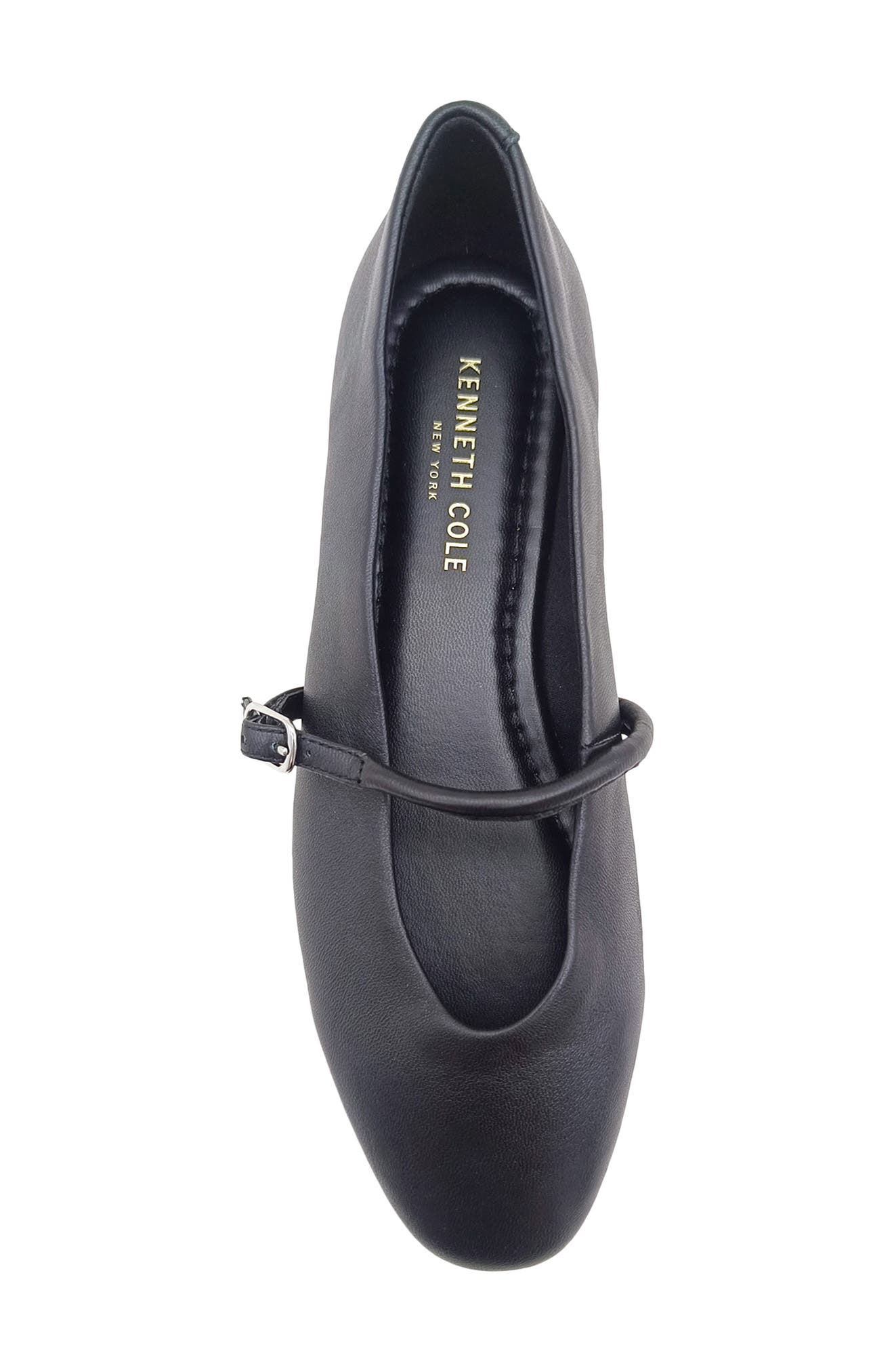 Kenneth Cole Magnolia Mary Jane Flat, Alternate, color, Black Leather