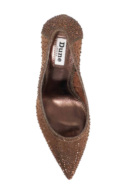 Dune London Brightest Pointed Toe Pump In Brown