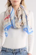Calvin Klein Abstract Floral Scarf