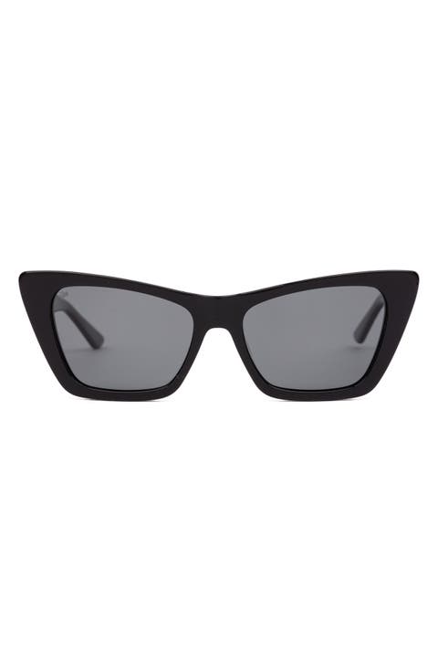 Wonderland 54mm Polarized Cat Eye Sunglasses