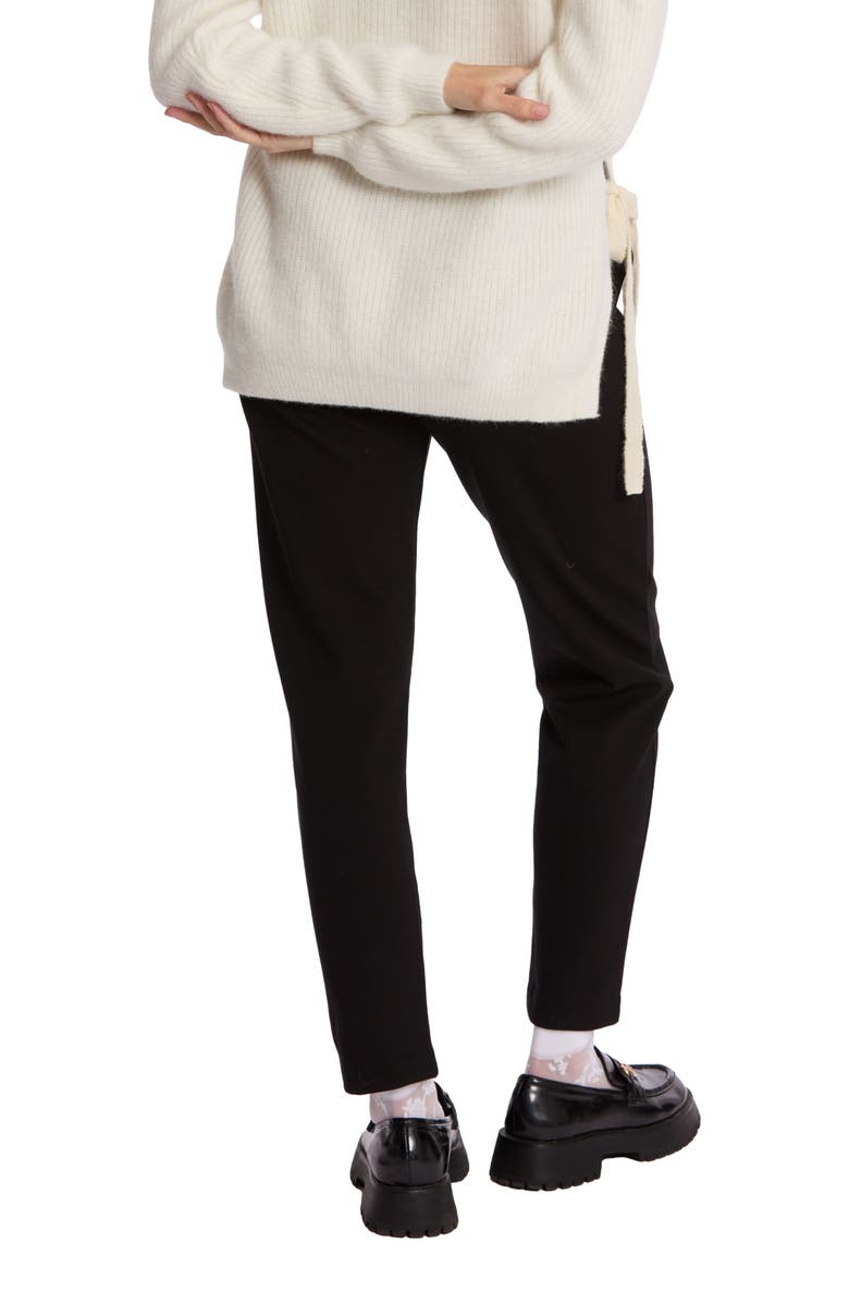 Cache Coeur Clark Maternity Carrot Trousers, Alternate, color, Black