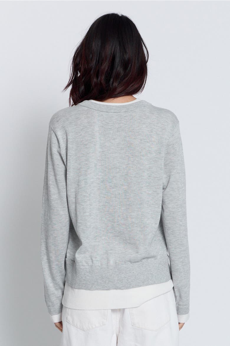 Coen Layered Vneck, Alternate, color, HEATHER GREY