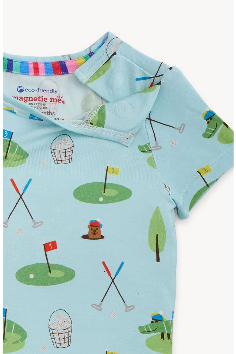 Kids' Gopher It Short Sleeve Two-Piece Fitted Pajamas, Alternate, color, GOPHR