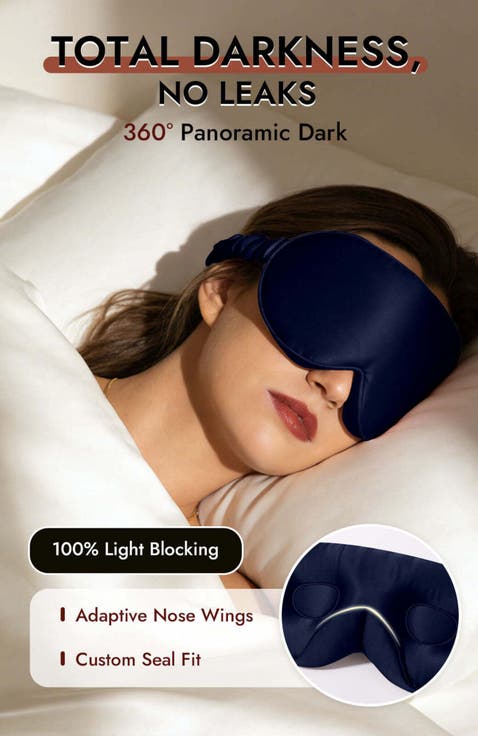 22 Momme Pure Silk 3D Adjustable Eye Mask