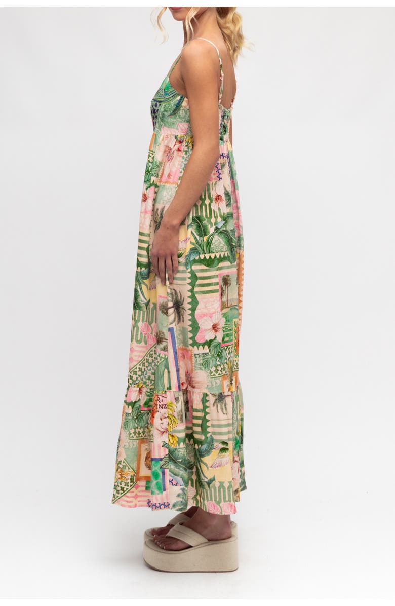 PAPER HEART San Paulo Maxi Dress, Alternate, color, Green
