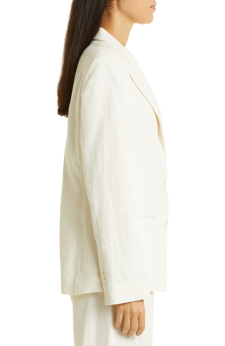 TWP The Husband Two-Button Blazer, Alternate, color, Bone