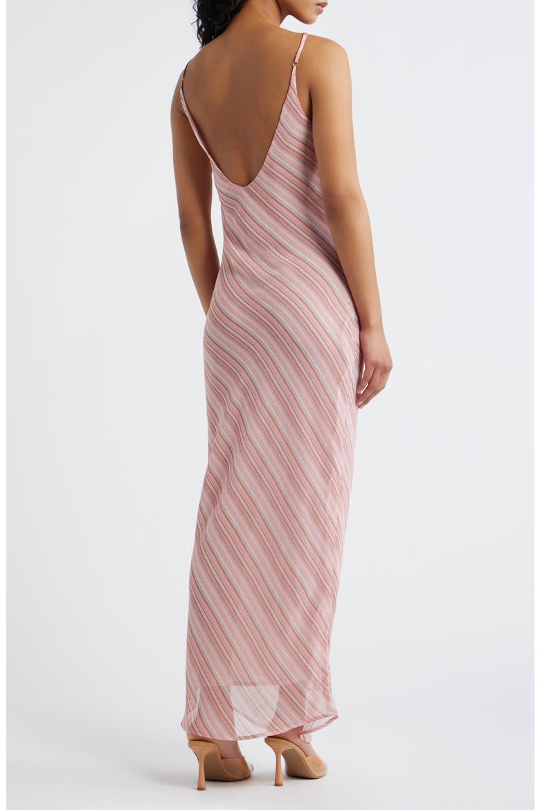 The Jordan Stripe Maxi Slipdress, Alternate, color, PINK STRIPE