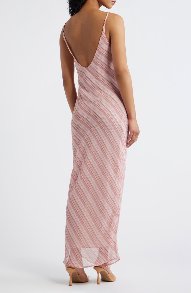 Bella Venice The Jordan Stripe Maxi Slipdress, Alternate, color, Pink Stripe