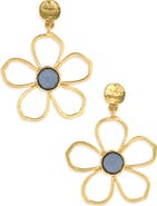 Karine Sultan Flower Drop Earrings