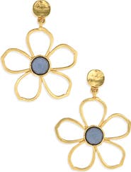 Karine Sultan Flower Drop Earrings