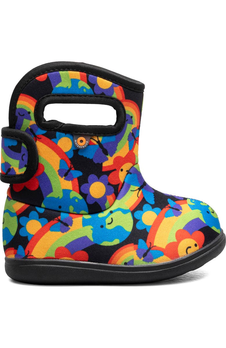 Bogs Kids' Baby Bogs II Rainbow Planet Insulated Rain Boot, Alternate, color,