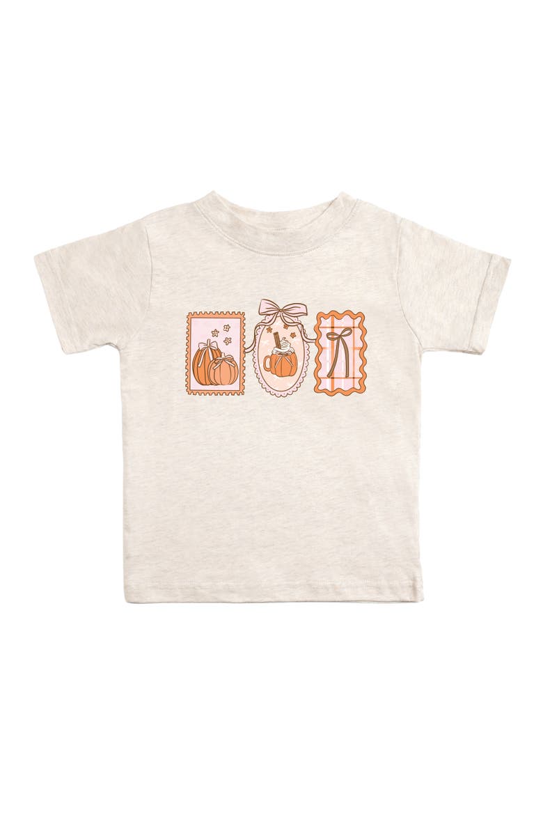 Pumpkin Cameo Short Sleeve T-Shirt, Main, color, Natural Heather