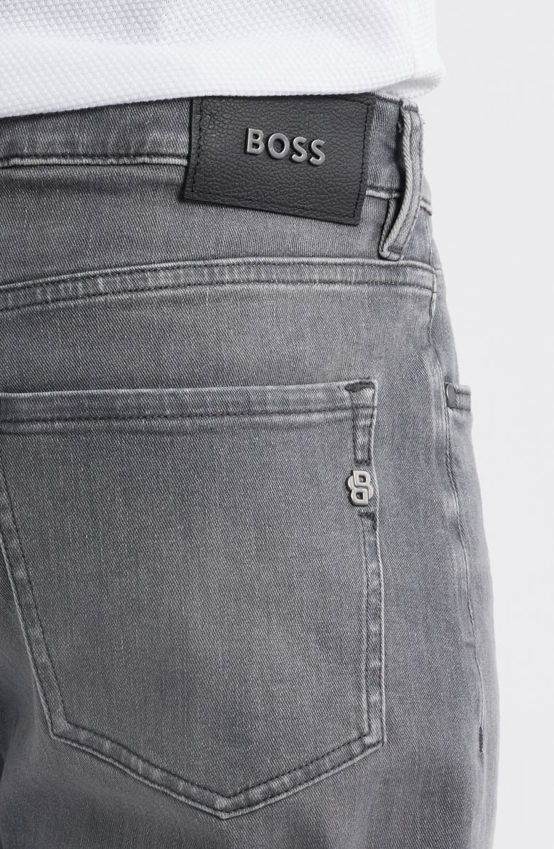 BOSS Ogden Straight Leg Jeans, Alternate, color, Medium Grey