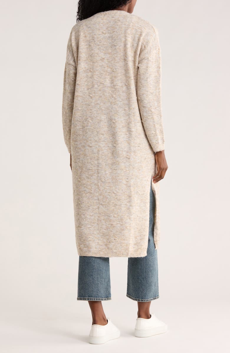 Love Token Dotti Open Front Cardigan, Alternate, color, Oatmeal