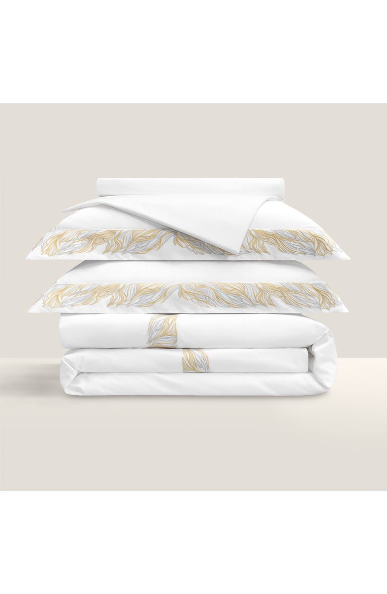 Togas Vellar embroidery duvet cover, Main, color, White
