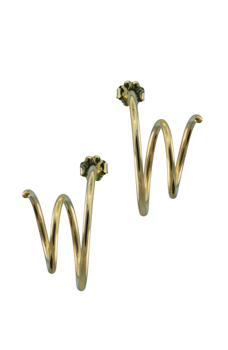 ALBISIA Elio Double Hoop, Alternate, color, 14K Yellow Gold