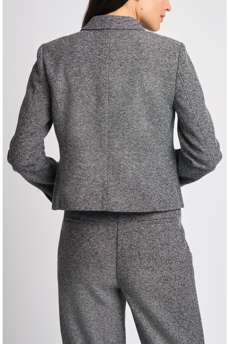Cropped Tailored Jacket, Alternate, color, BLACK MULTI