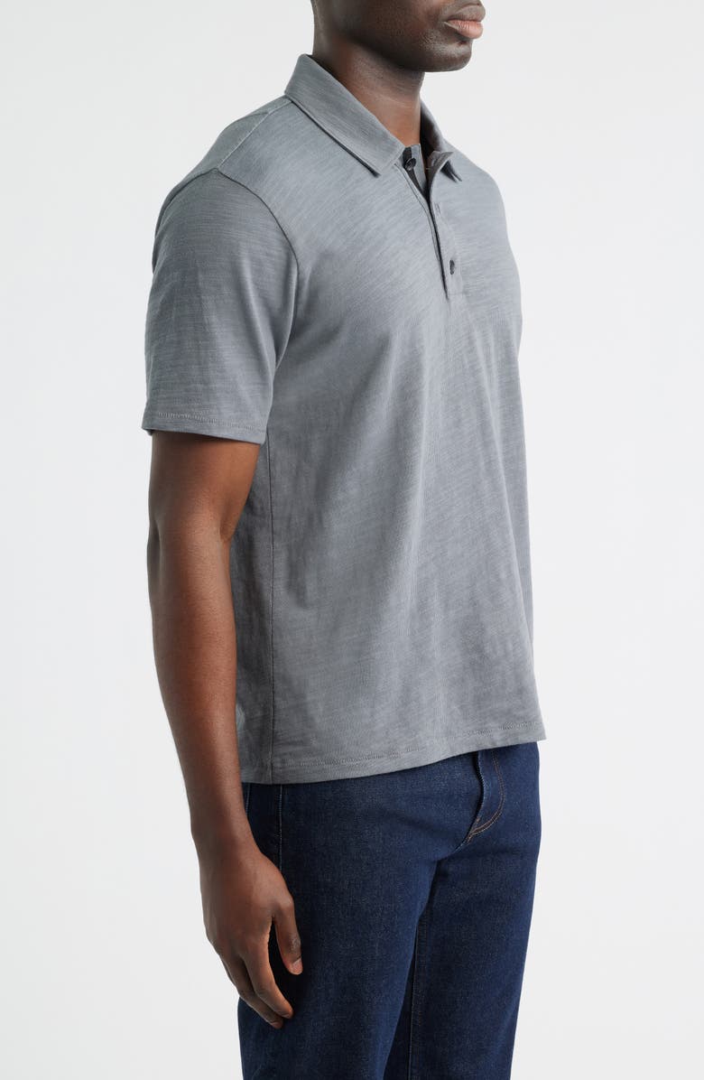 rag & bone Classic Flame Cotton Polo, Alternate, color, Sugar Grey