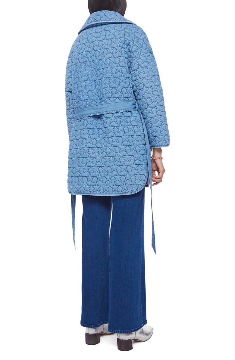 MOTHER The Channel Changer Belted Chambray Jacket, Alternate, color, 