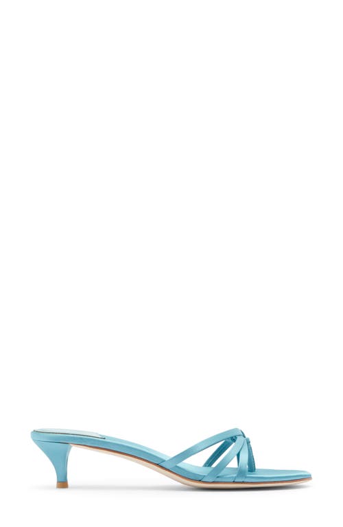 Jeffrey Campbell Doretta Kitten Heel Flip Flop In Blue