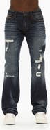 Cult of Individuality Rebel Distressed Straight Leg Jeans