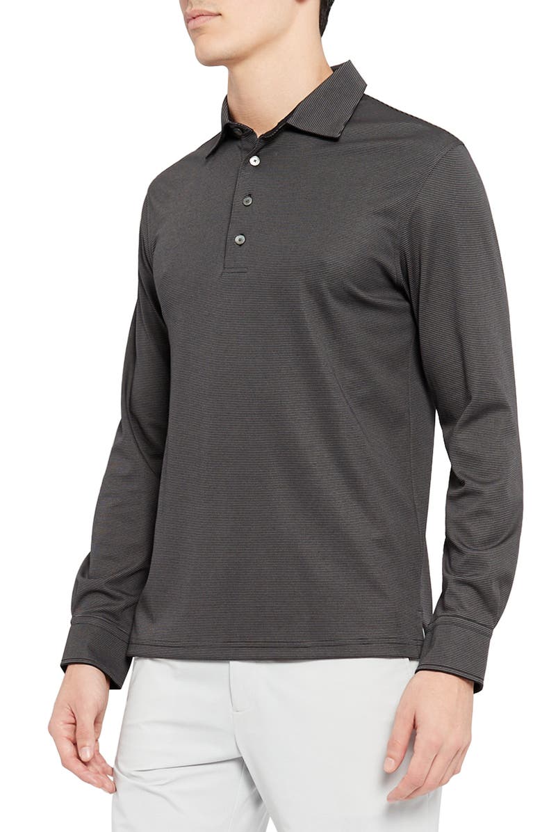 Theory Masser Long Sleeve Knit Polo, Alternate, color,