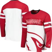 STARTER Men's Starter Cardinal/White Arizona Cardinals Halftime Long Sleeve T-Shirt