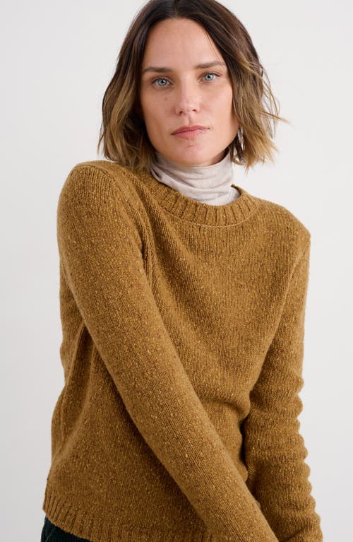 Seasalt Cornwall Dawson Pick Merino Wool Blend Crewneck Sweater In Brown