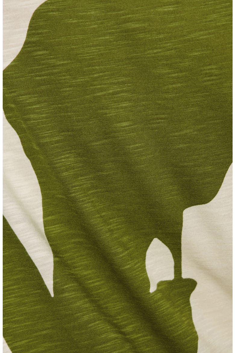 Print Split Neck Knit Top, Alternate, color, MARTINI ABSTRACT GREEN